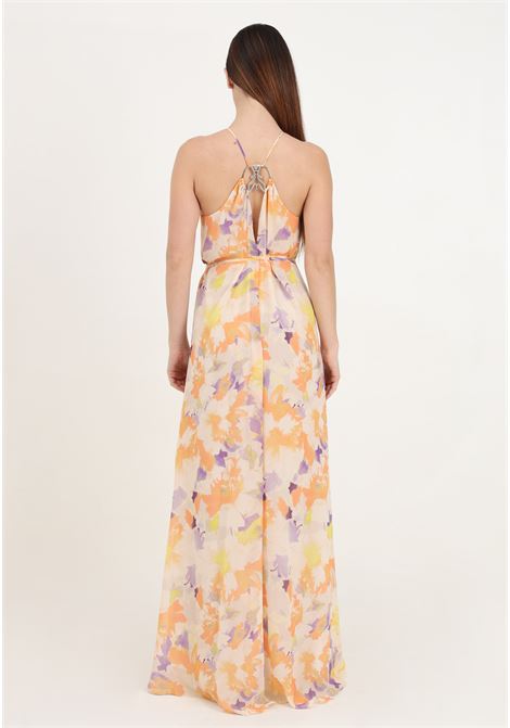 Long orange chiffon dress for women PATRIZIA PEPE | 2A2733/A448XG02